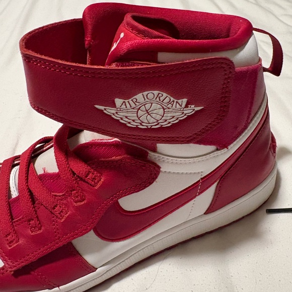 Nike Red and White High-Top Sneakers - Picture 2 of 4